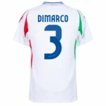 Italy Natio Away Dimarco 3 Shirt 2024-2025 Player version Size：S-2XL Non-Customize - Image 2