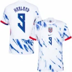 Norway Nation Away Haaland 9 Shirt 2024-2025 Player version Size：S-2XL Non-Customize