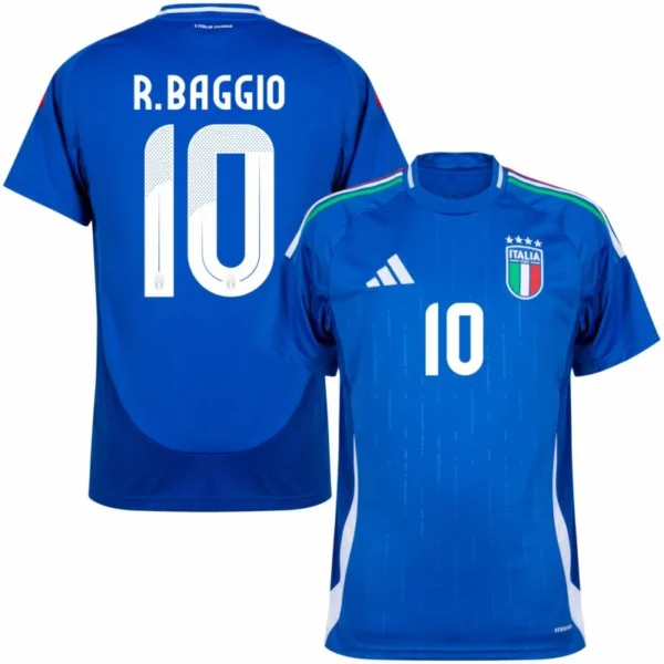 Italy Natio Home R.Baggio 10 Shirt 2024-2025 Player version Size：S-2XL Non-Customize