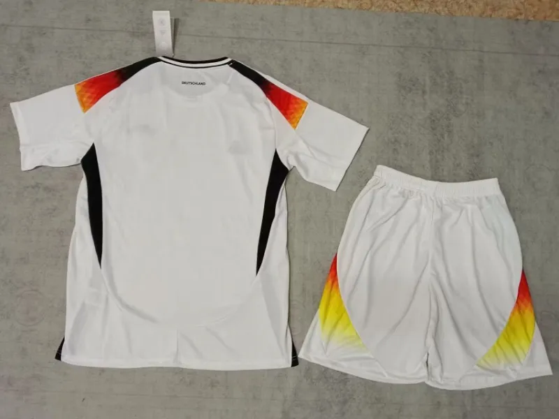 a4b312e137 2024 Germany Euro Cup Home Kids Kit Jersey+Shorts - Image 5