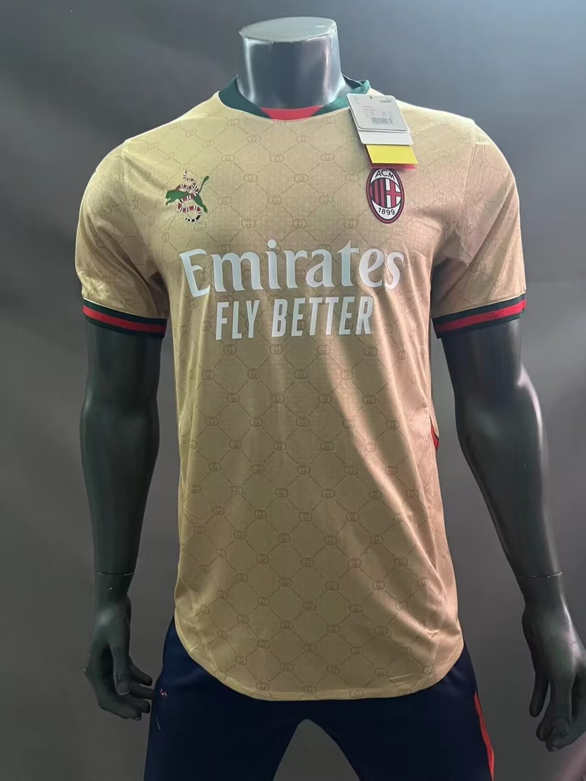 AC Milan x Gucci Joint Edition Kit Soccer Uniforms Player Version Football Jersey 24/25 - Image 2