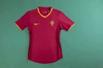 Portugal Euro Cup 2000 Retro Soccer Jersey Home - Image 3