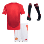 Kids Manchester United Custom Home Full Soccer Kits 2024-25 - Image 2