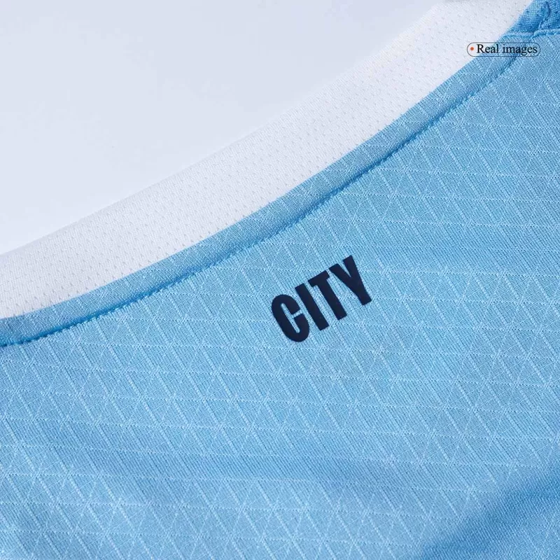 Manchester City Home Authentic Soccer Jersey 2025/26 with Blue available at gogoalshop