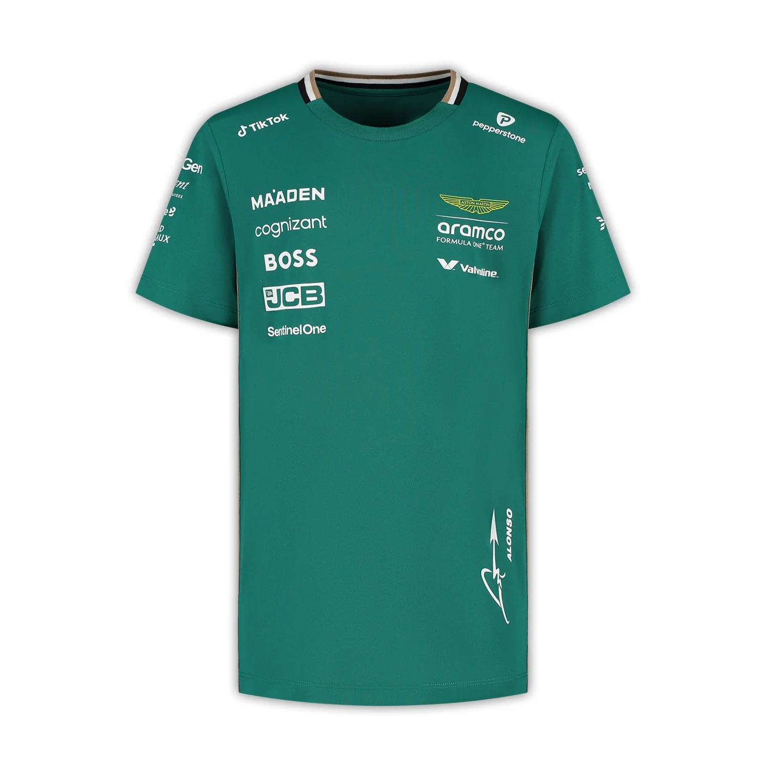 aston-martin-f1-2025-kids-alonso-driver-t-shirt-fuelertm-701233038001808-fueler-store-50010 Aston Martin F1 2025 Kids Alonso Driver T-Shirt - Image 1