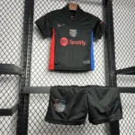24-25 Barcelona Away Soccer Kids Jersey+Shorts - Image 5