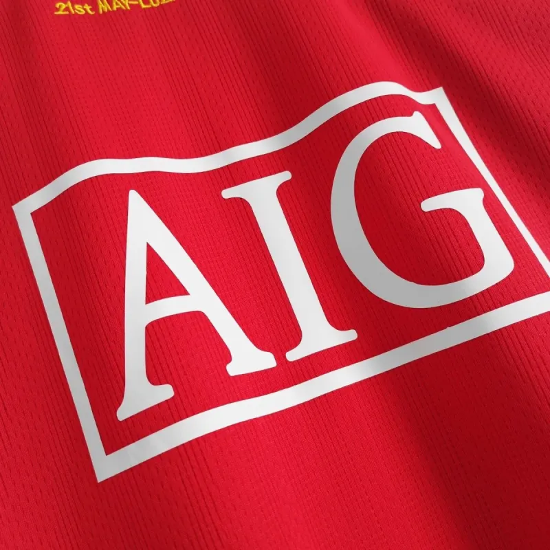 b2fd664ef1 2007-08 Manchester United Retro Long Sleeve Jersey UCL Final Home - Image 9