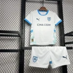 24-25 Marseilles Home Soccer Kids Kit Jersey+Shorts - Image 8