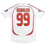 2006-07 AC Milan Ronaldo #99 Kakà #22 Maldini #3 Pirlo #21 UCL Final Retro Jersey Away Replica