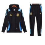 Adidas Argentina Nation 2024-25 Hooded Black Training Tracksuit Kits