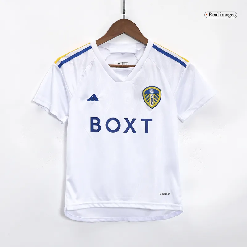 ba444bf166 Kids Leeds United 2023/24 Home Kit Jersey+Shorts - Image 3