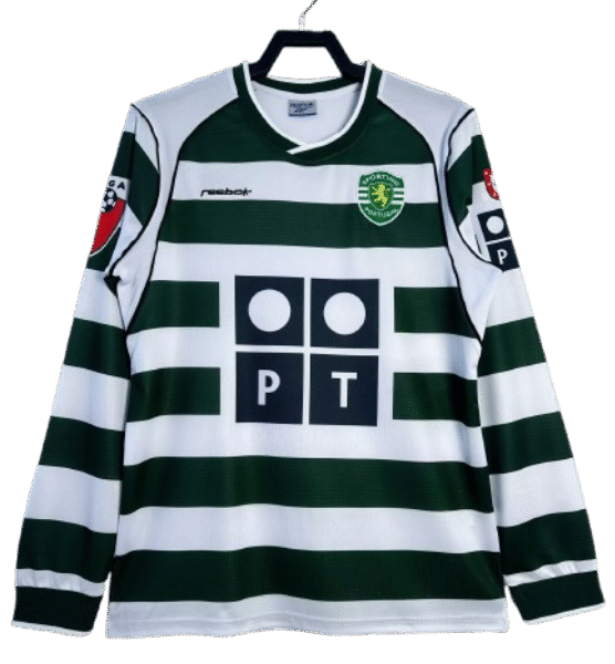 Sporting Lisbon Retro Home Long sleeve Jersey 2003-04
