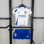 Real Zaragoza Home Kid Kits Youth Apparels Soccer Jersey 24-25 - Image 13