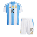 Kids Argentina MESSI #10 Custom Home Soccer Kits 2024