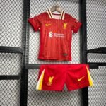 24-25 Liverpool Home Kids Kits Youth Apparels Football Jersey - Image 6