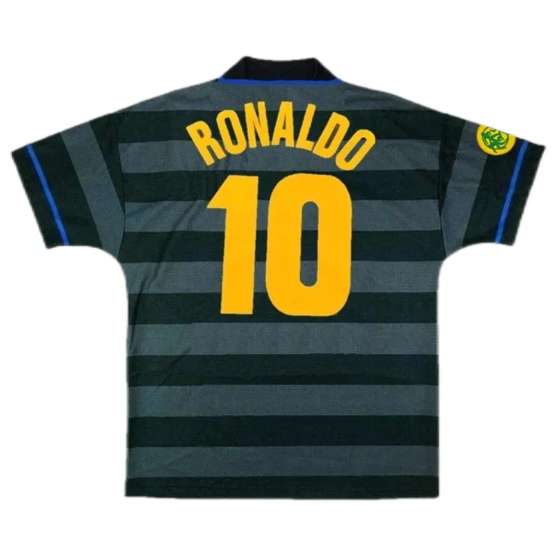 c51681e43f Inter Milan Ronaldo #10 Retro 1997-98 Jersey Europa League Away - Image 1