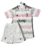 2023-24  Kids Juventus Away Kit Jersey+Short