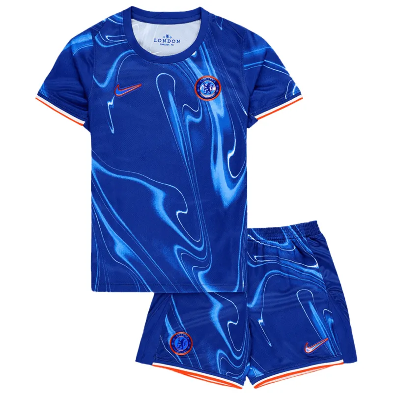 caf24d4603 2024-25 Kids Chelsea Home Kits Jersey+Shorts - Image 1