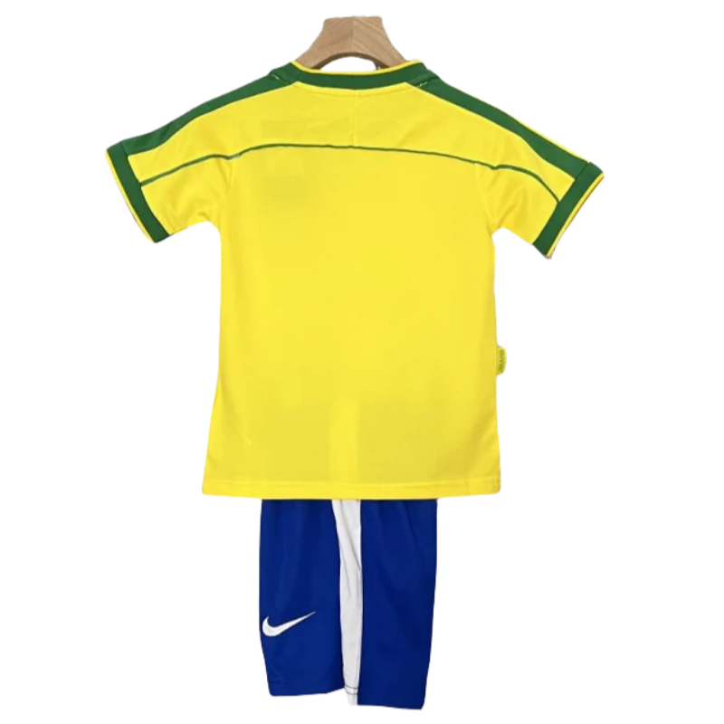 cb6d76502b Kids Brazil World Cup Home Retro Kits 1998 - Image 2
