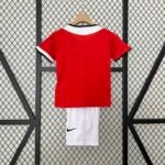 Manchester United 05-06 Home Retro Kids Kits Youth Apparels Jersey - Image 3