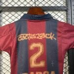 Kids Barcelona Travis Scott Soccer Kits 25-26 - Image 3
