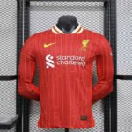 24-25 Liverpool Home Long Sleeve Kit Player Version Shirt Football Jerseys - Image 2