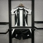 24-25 Juventus Home Soccer Kids Kit Jersey+Shorts - Image 2