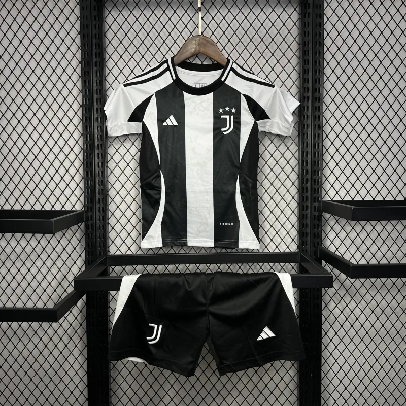 d16ba558b6 24-25 Juventus Home Soccer Kids Kit Jersey+Shorts - Image 2