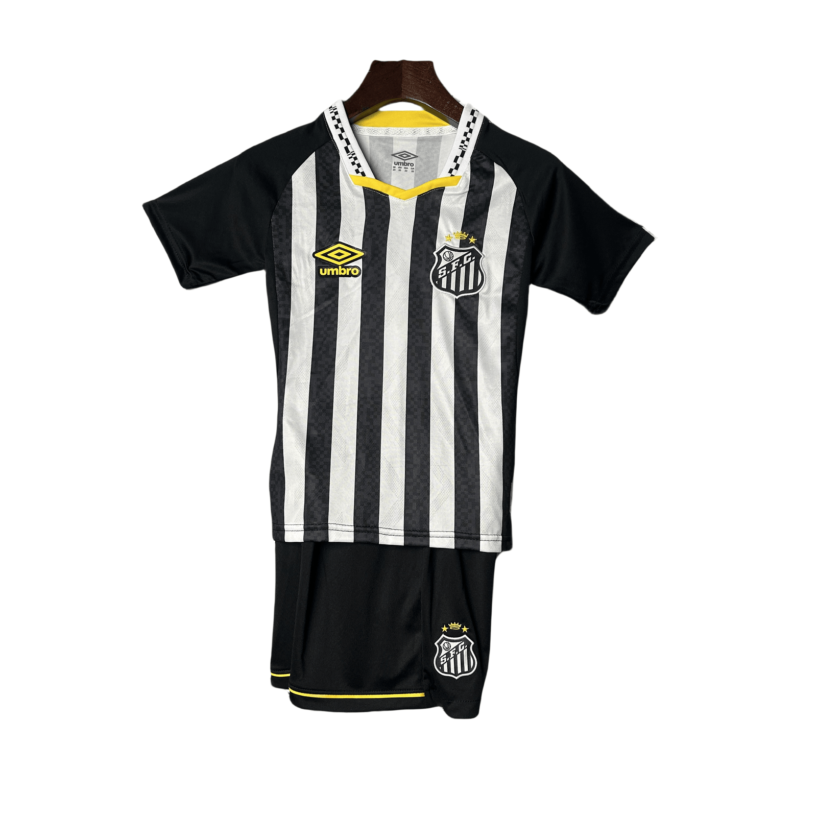 d2c14f4a-1111465228 kids Santos Away Kits(Jersey+Shorts) 25/26 - Image 1