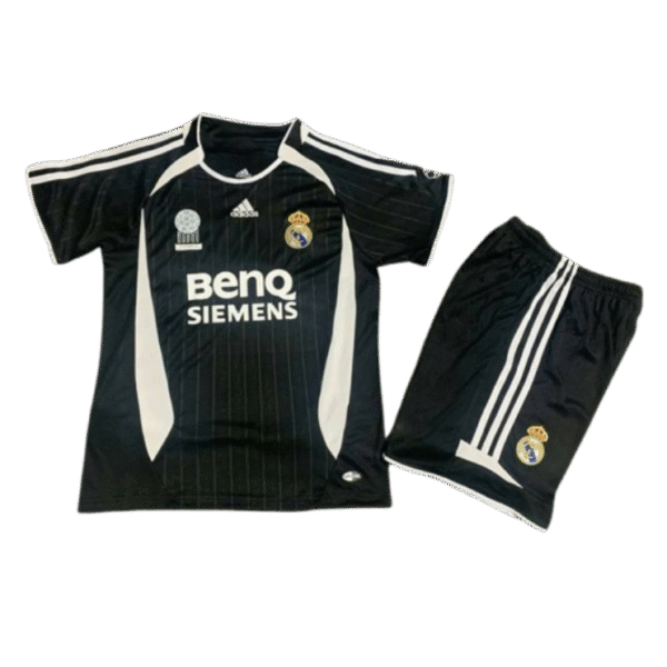 Real Madrid 06-07 Away Retro Kid Kits Vintage Youth Apparels Jersey