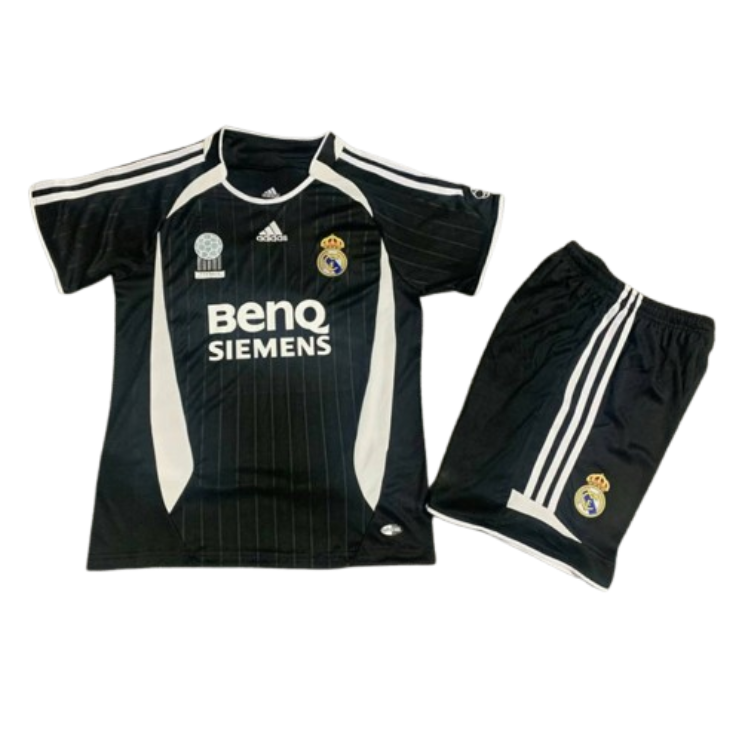 d36880a424 Real Madrid 06-07 Away Retro Kid Kits Vintage Youth Apparels Jersey - Image 1