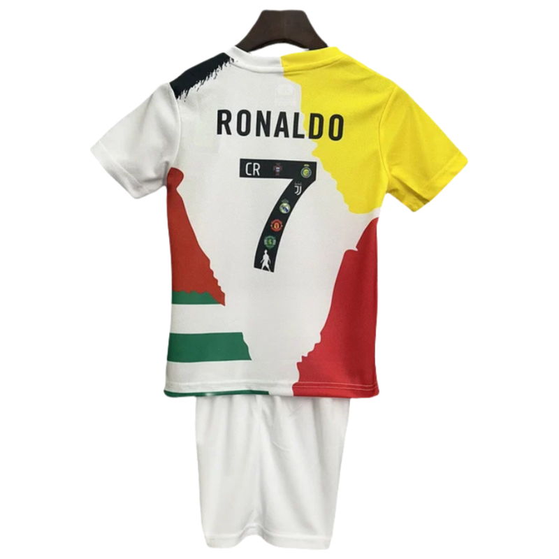 d5c9ae89c9 Cristiano Ronaldo Commemorative Edition Kids Kits Jersey+Shorts - Image 1