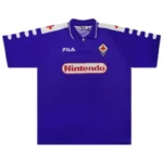 Fiorentina RUI COSTA #10 BATISTUTA #9 Retro 1998/99 Jersey Home - Image 2