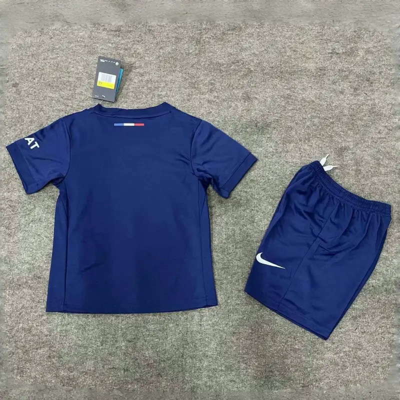 d947bc8962 24-25 PSG Saint-Germain Home Soccer Kids Kit Jersey+Shorts - Image 4
