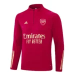 Arsenal Half-Pull Training Suit Red Football Shirt 2023/2024 - Image 3
