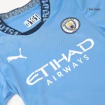 Kids Manchester City Home Jersey Kit Youth Apparels 2024/25 - Image 6