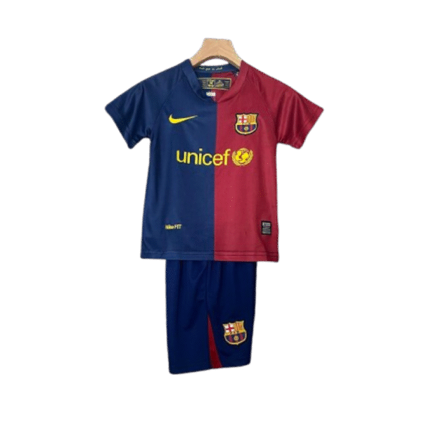 Barcelona 08-09 Home Retro Kids Kits Football Jersey