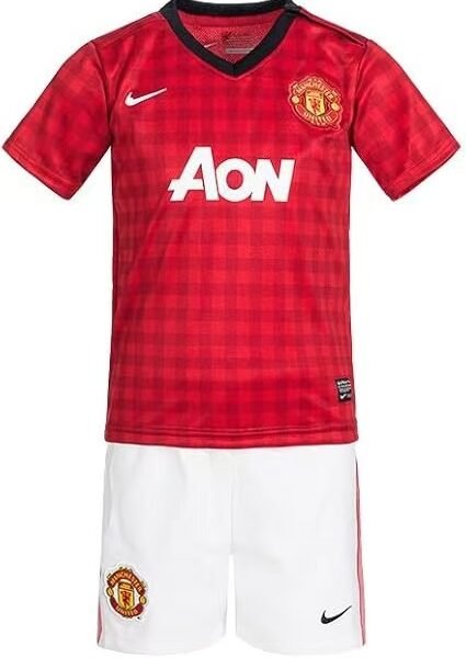 Manchester United 12-13 Home Retro Kid Kits Youth Apparels Jersey