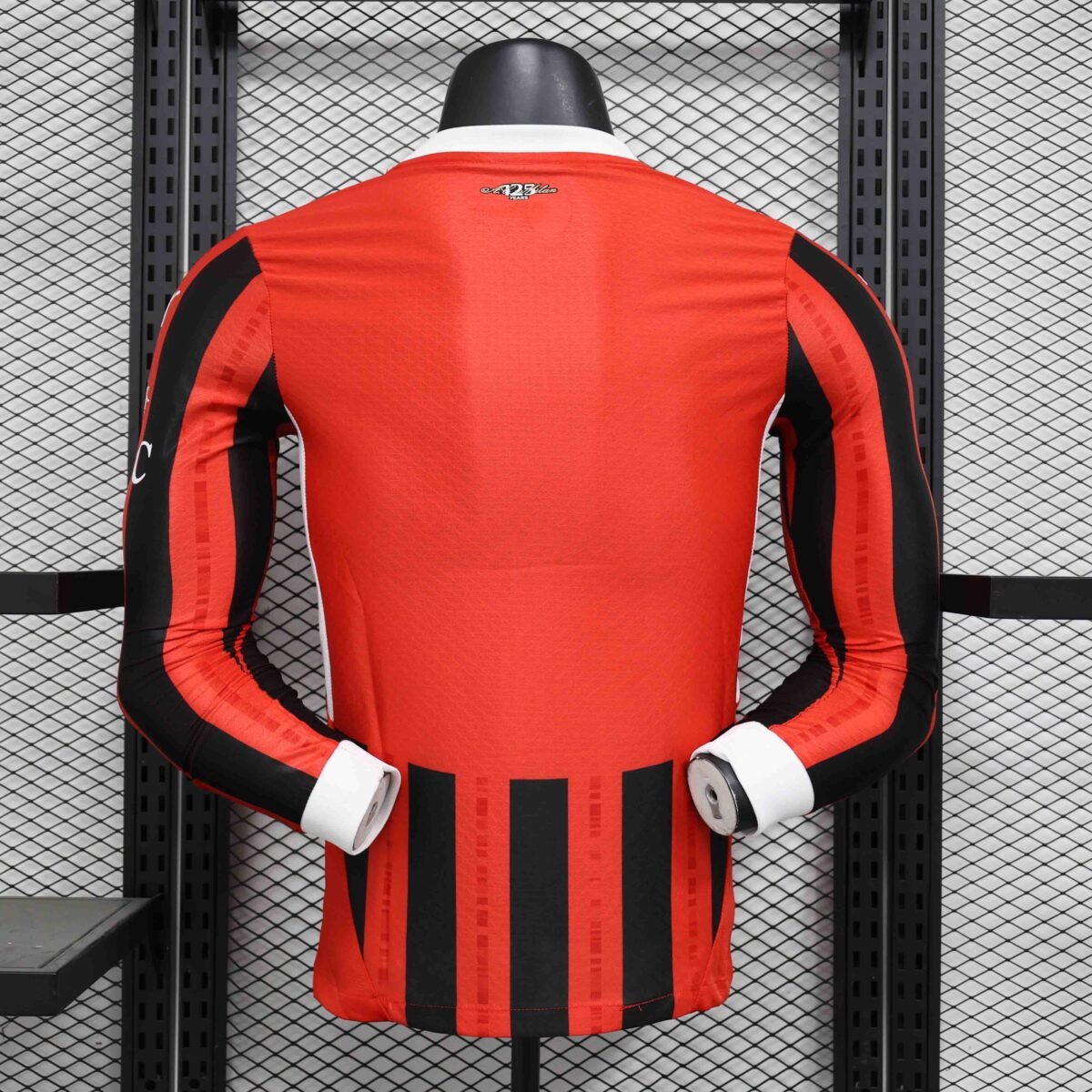AC Milan 24-25 Home Jersey Long Sleeve Player Version - Image 4