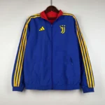 2023-2024 Juventus Reversible Windbreaker(Blue-red)Soccer Jersey 1:1 Thai Quality - Image 4