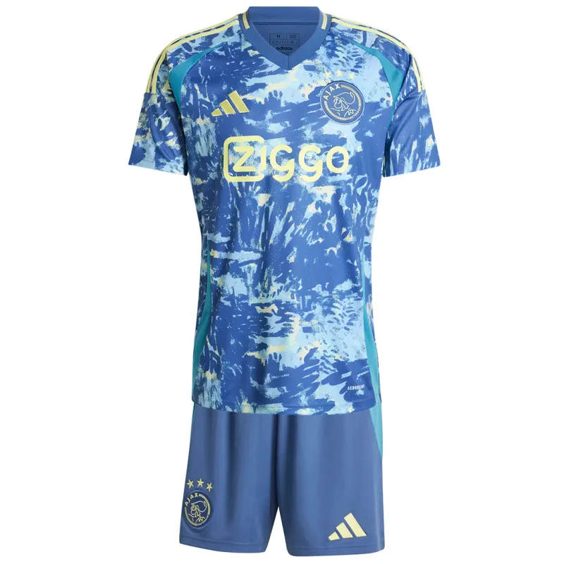 dda08b466a 24-25 Ajax Away Kids Kit Jersey+Shorts - Image 1