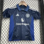24-25 Manchester United Away Kids Jersey+Shorts - Image 7