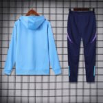 Adidas Argentina Nation 2024-25 Hooded Blue Training Tracksuit Kit - Image 2