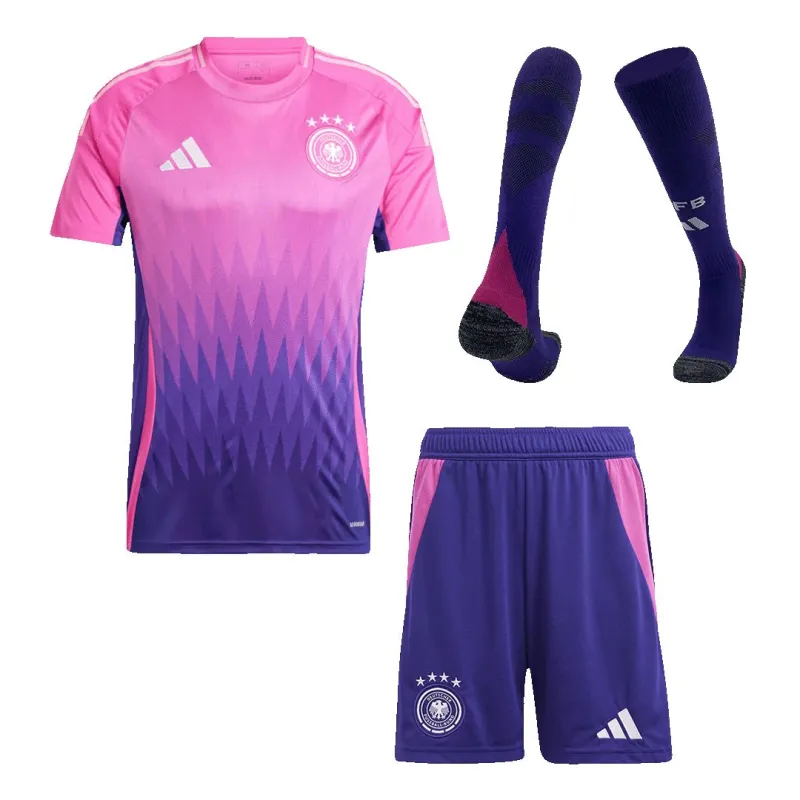 e44147948b 2024 Germany Euro Cup Away Whole Kids And Aldult Kits Jersey+Shorts+Socks - Image 1