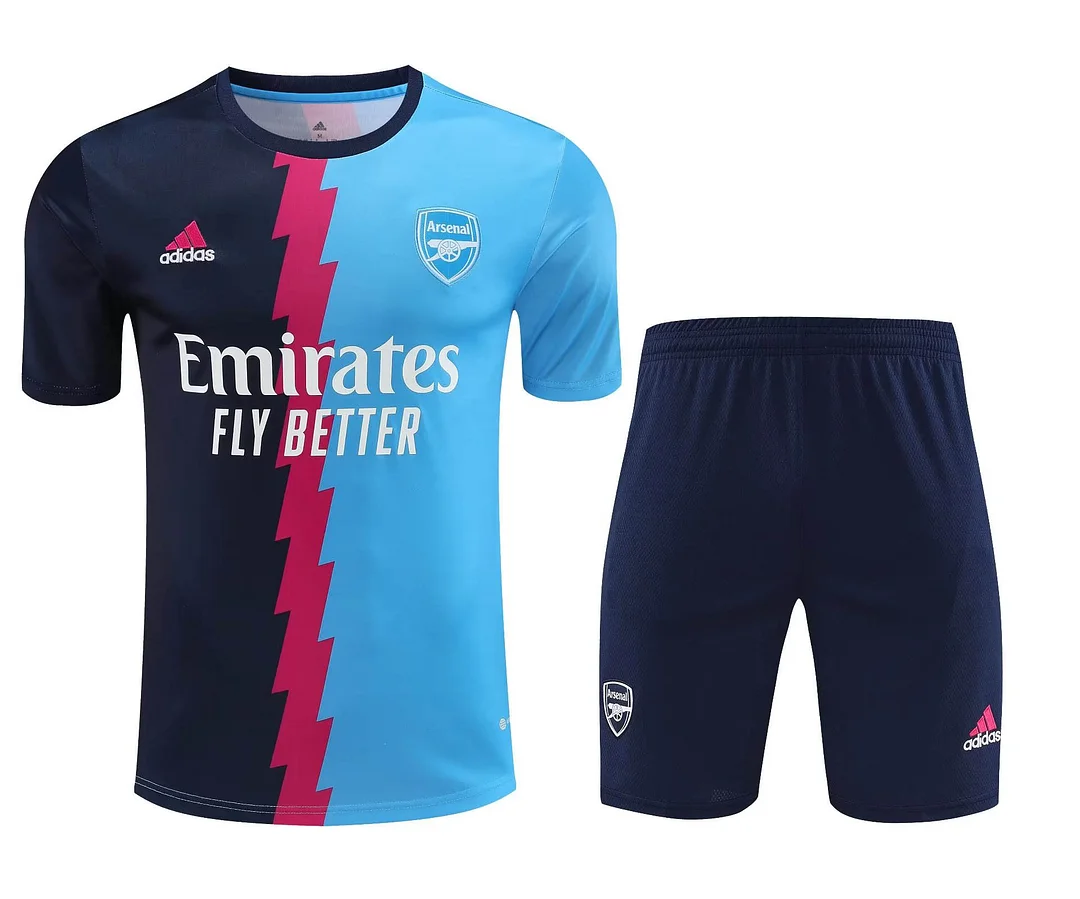 e4d40d56b0 Arsenal Training Kids Kits Wear Blue Set Soccer Jersey  2022/2023 - Image 1