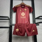 24-25 AS Roma Home Kids Kit Jersey+Shorts - Image 7