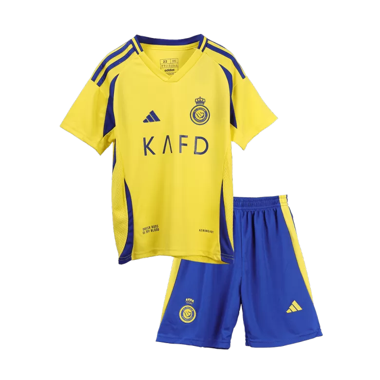 Kids Al Nassr Custom Home Full Soccer Kits2024/25 - bestsoccerstore