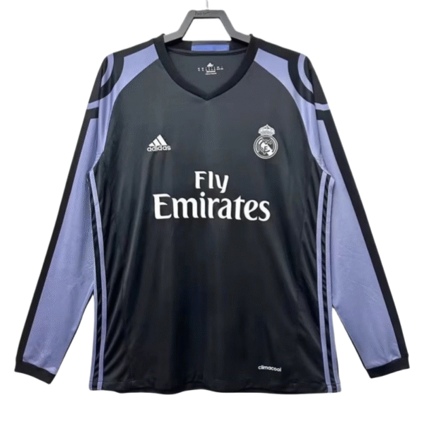 Real Madrid Retro Long Sleeve Jersey Third Away Shirt 2016-17