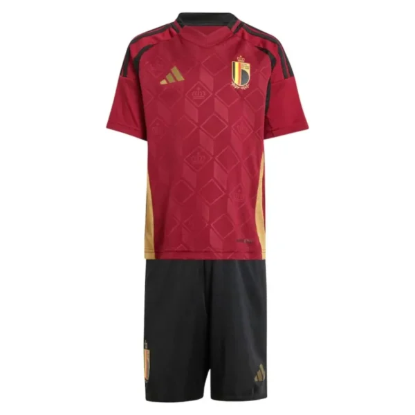 Kids Belgium Nation Home Jersey Kit Euro 2024