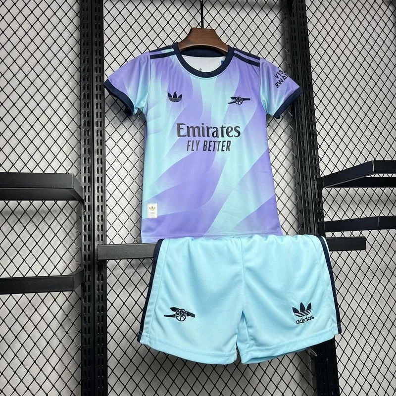 e865ba36dd 24-25 Arsenal Third Away Soccer Kids Kit Jersey+Shorts - Image 7